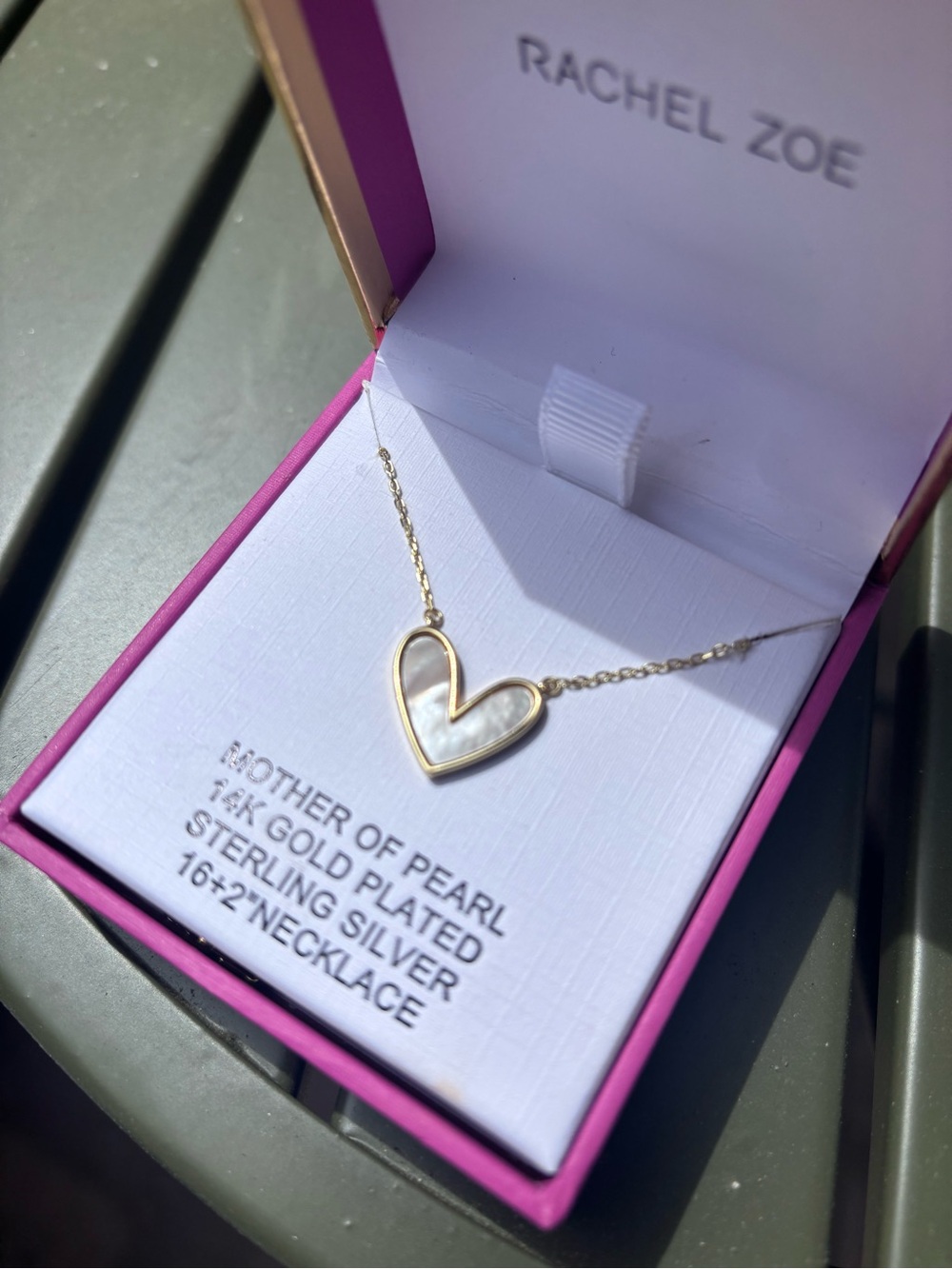 Rachel Zoe Gold Heart Necklace